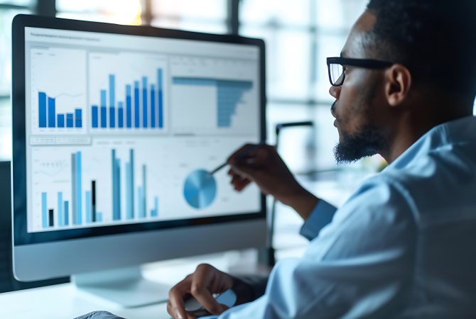 Senior Living Professional Analyzing Data